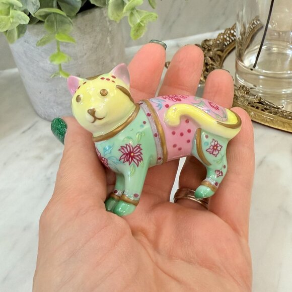 Famille Rose Franklin Mint Cabinet Cat Collection - Picture 10 of 14